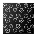 Search for black flower pattern tiles Boho