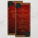 Search for red and black menus Hallowedding