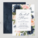 Search for navy and blush bridal shower invitations Rustic