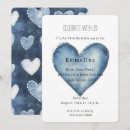 Search for denim birthday invitations Blue