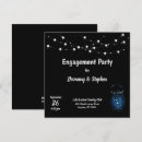 Search for lights engagement party invitations Mason jar