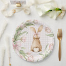 Search for pink gingham plates Baby shower