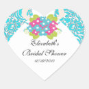 Search for turquoise damask stickers Bridal shower