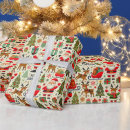 Search for cheerful wrapping paper Santa claus