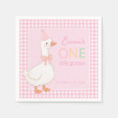 Search for pink bow napkins One silly goose