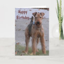 Recherche de airedale vœux cartes Mignon
