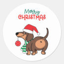 Search for cute dachshund stickers Xmas