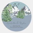 Search for snowy mountains stickers Forest