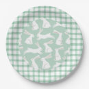 Search for green gingham plates Baby shower