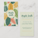Recherche de fleur tropicale cartes visite Customer