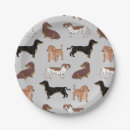 Recherche de dachshund paper plates Chien