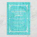 Search for rustic country teal wedding invitations Barn wood