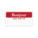 Search for paris france return address labels French