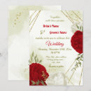 Search for red and green invitations Gold