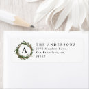 Search for winter blue return address labels Rustic