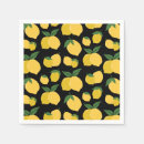 Recherche de motif fruits serviettes Citron