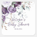 Search for lavender baby shower girl stickers Floral
