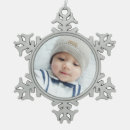Search for holiday pewter snowflake ornaments baby