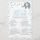 Search for baby shower elephant games Blue