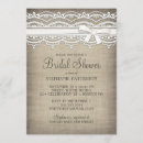 Search for linen bridal shower invitations Vintage
