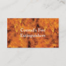 Recherche de extincteurs cartes visite Flammes