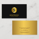 Recherche de symbole dollar cartes visite Comptable