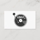 Recherche de vinyl record business cards Musique