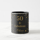 Search for golden birthday mugs Black and gold