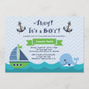 Search for boat baby shower invitations Anchor