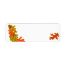 Search for acorns return address labels Oak leaves