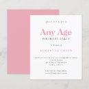 Recherche de age invitations Girly
