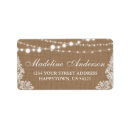Search for burlap wedding return address labels Bridal shower