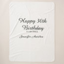 Search for birthday name blankets Happy 30th birthday
