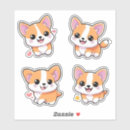 Search for kawaii corgi stickers Puppy