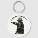 Search for firefighter round keychains Fireman