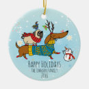 Search for dachshund ornaments Xmas