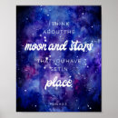 Search for moon quote posters Watercolor