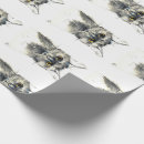 Search for black cat wrapping paper Watercolor