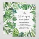 Search for palm leaf wedding invitations Botanical