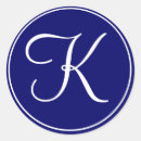 Search for navy white wedding stickers Initial