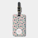 Recherche de cactus luggage tags Monogramme