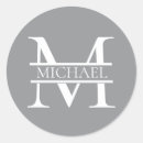 Search for grey monogram stickers Elegant