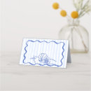 Search for seashell place cards Blue