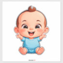 Recherche de bébé heureux autocollants Adorable