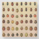 Recherche de antique art coasters Mouche