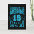 Search for 15 years old cards Teenager