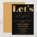 Search for gold black christmas invitations Cocktail