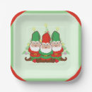 Search for gnome christmas paper plates Cartoon