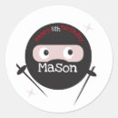 Search for karate birthday stickers Ninja