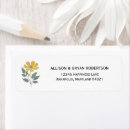 Search for gold floral return address labels Yellow